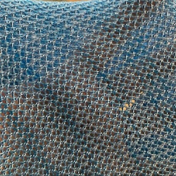 J & J netted sweater blue XS Minimalist simple modern neutral capsule timeless - Picture 9 of 12